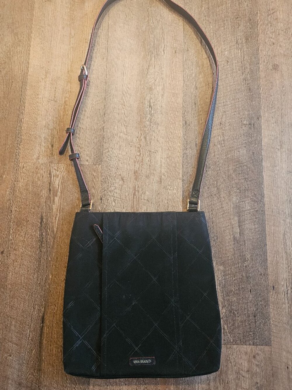 Vera Bradley Black Crossbody Bag Lightweight Adjustable Strap